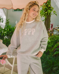 “Daydream” Classic Crew in Sky Grey